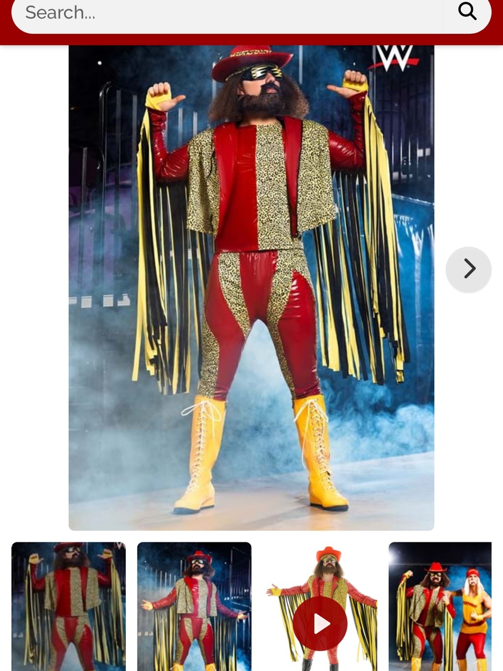 WWE Machaman Randy Savage Adult Costume Size